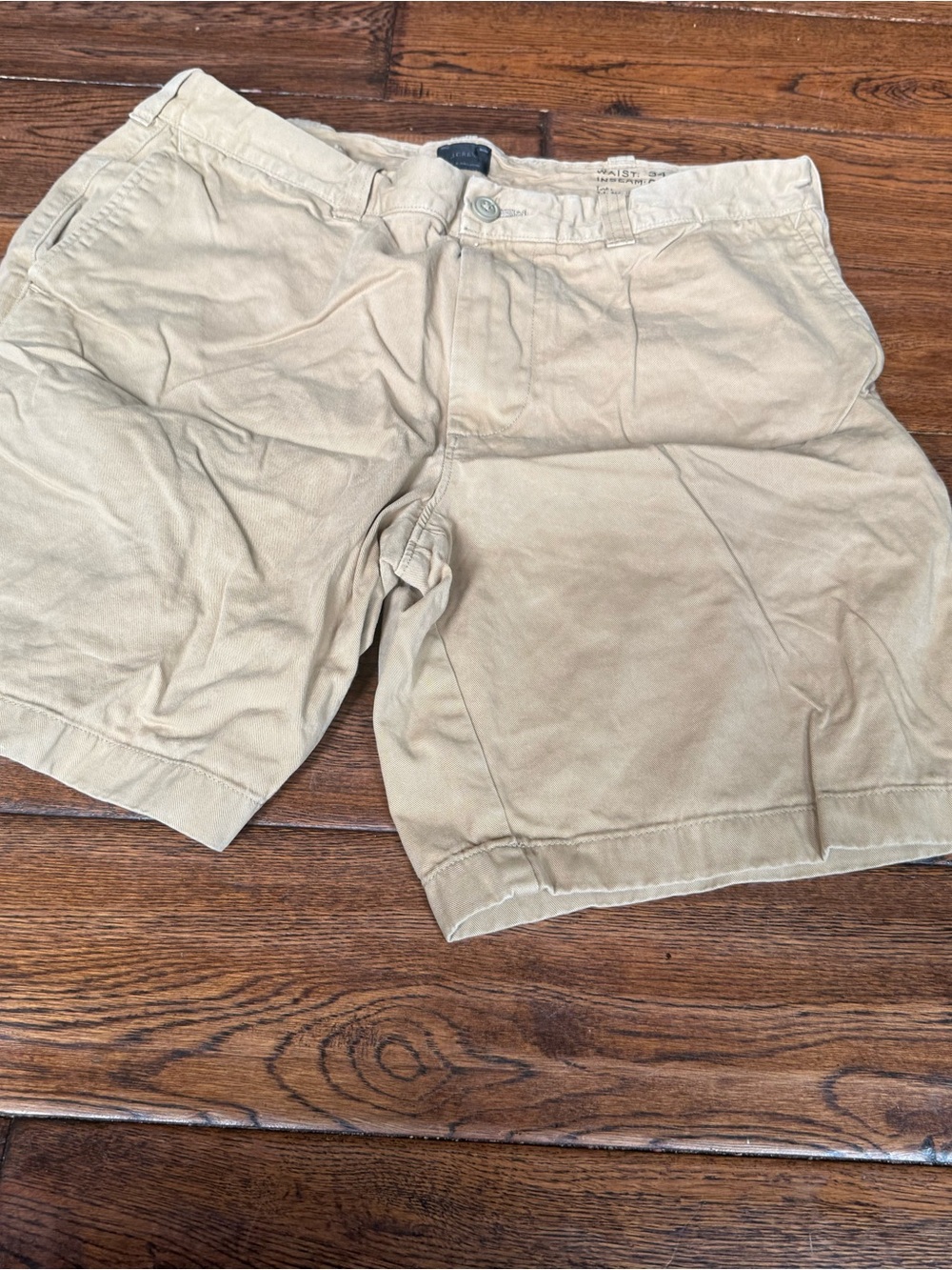 American Eagle Outfitters Tan Flat Front Chino Shorts